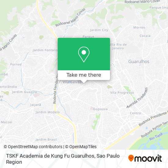 TSKF Academia de Kung Fu Guarulhos map