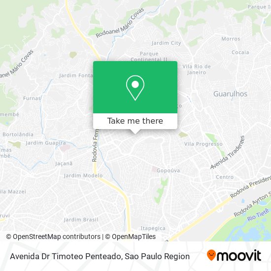 Avenida Dr Timoteo Penteado map