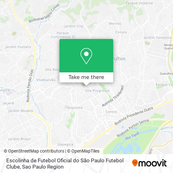 Escolinha de Futebol Oficial do São Paulo Futebol  Clube map