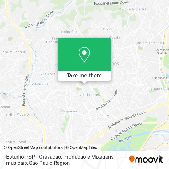 Estúdio PSP - Gravaçäo, Produção e Mixagens musicais map