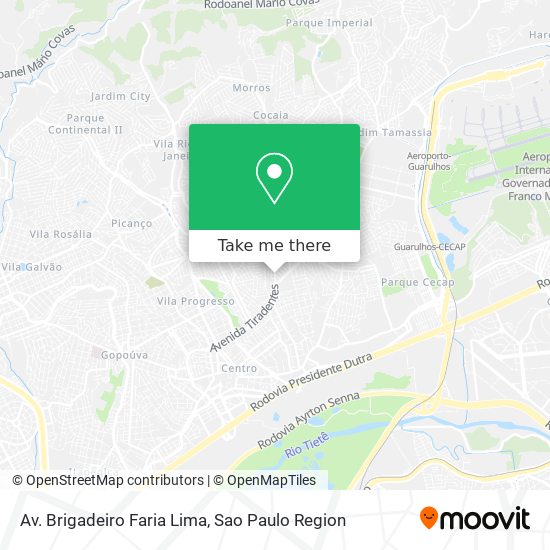 Mapa Av. Brigadeiro Faria Lima