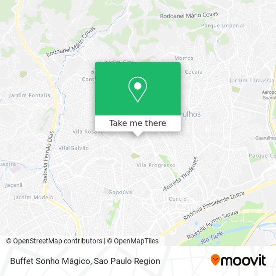 Buffet Sonho Mágico map