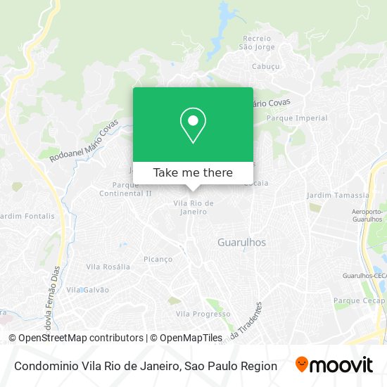 Condominio Vila Rio de Janeiro map