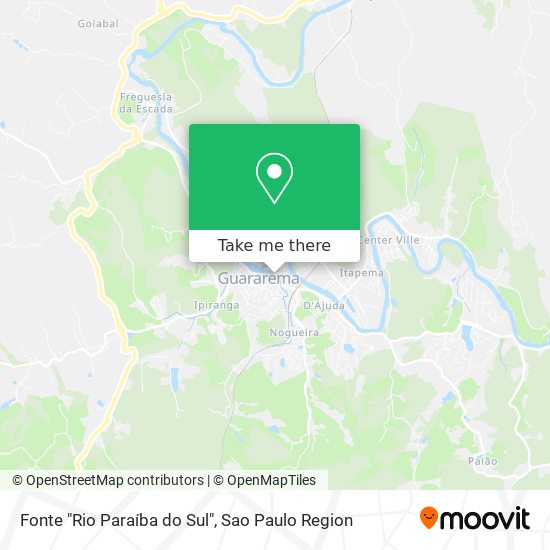 Fonte "Rio Paraíba do Sul" map