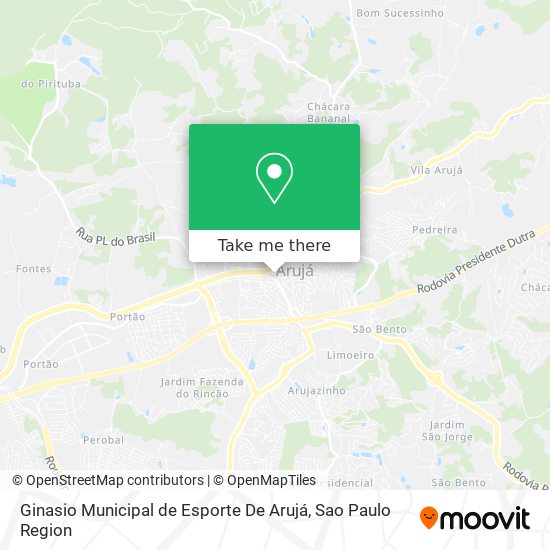 Ginasio Municipal de Esporte De Arujá map