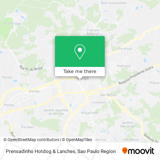 Prensadinho Hotdog & Lanches map