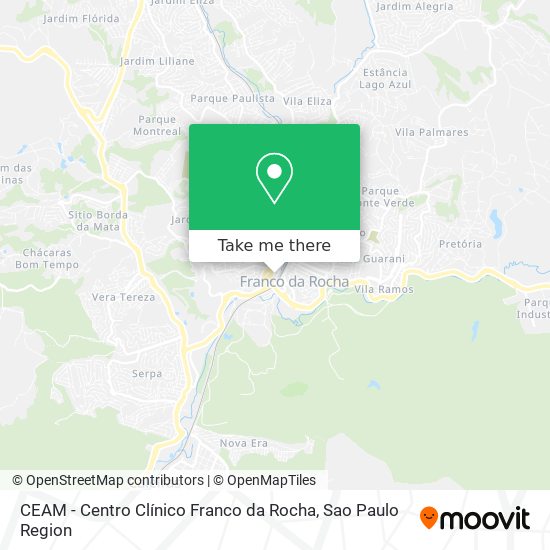 CEAM - Centro Clínico Franco da Rocha map