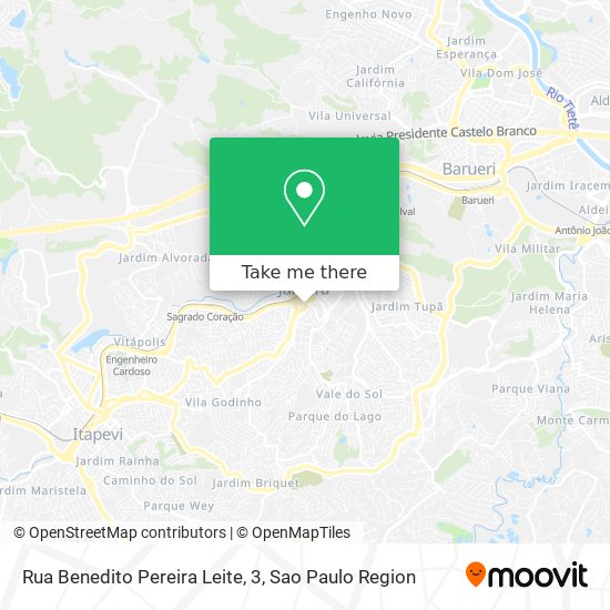 Rua Benedito Pereira Leite, 3 map