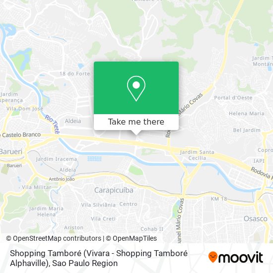 Mapa Shopping Tamboré (Vivara - Shopping Tamboré Alphaville)