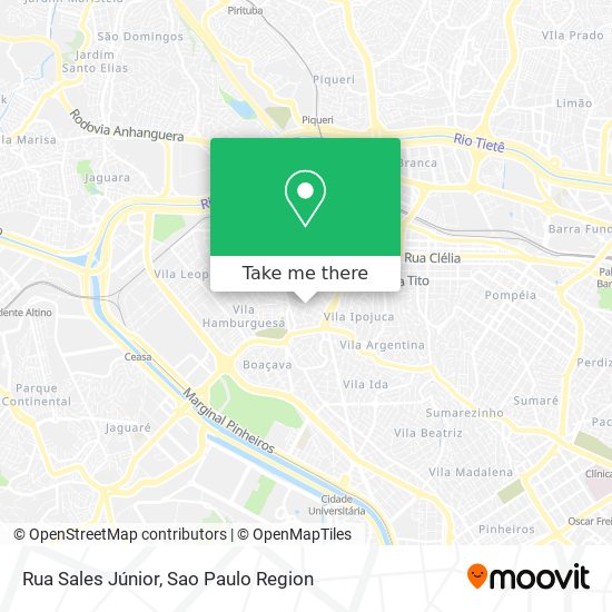 Rua Sales Júnior map