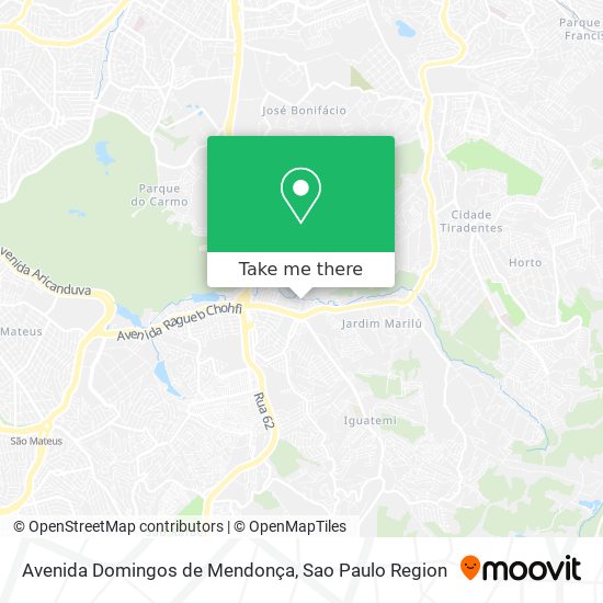 Avenida Domingos de Mendonça map