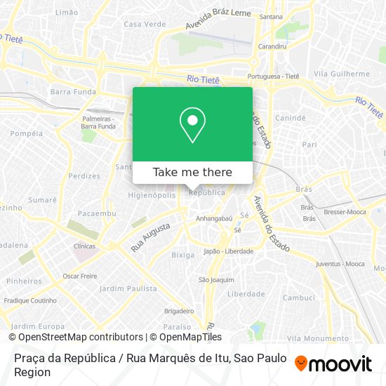 Praça da República / Rua Marquês de Itu map