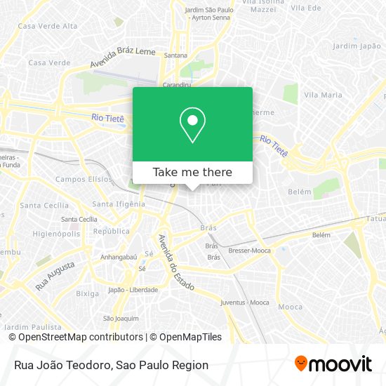 Mapa Rua João Teodoro