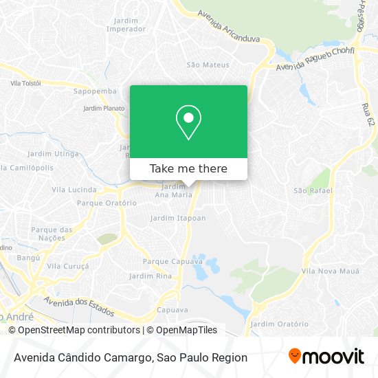 Mapa Avenida Cândido Camargo