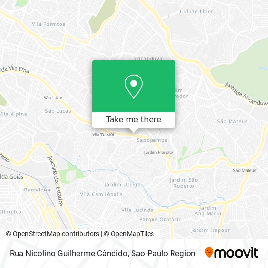 Mapa Rua Nicolino Guilherme Cândido