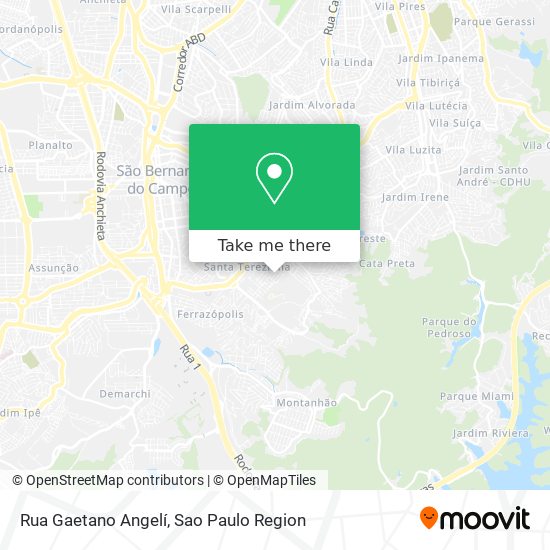 Rua Gaetano Angelí map