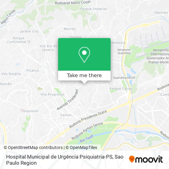 Hospital Municipal de Urgência Psiquiatria-PS map