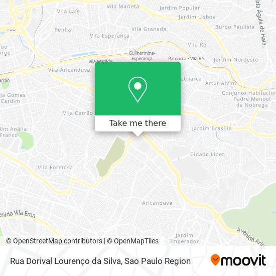 Mapa Rua Dorival Lourenço da Silva