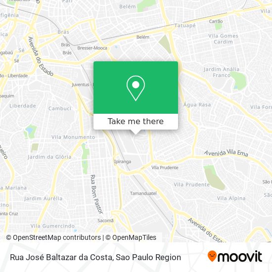 Rua José Baltazar da Costa map