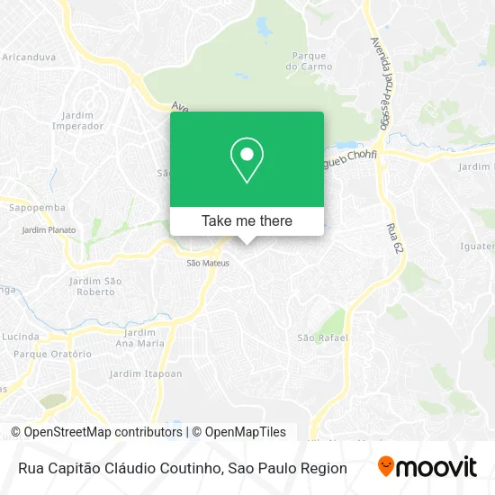Rua Capitão Cláudio Coutinho map