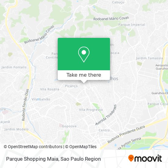 Mapa Parque Shopping Maia