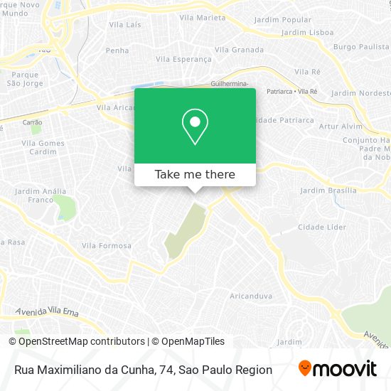 Mapa Rua Maximiliano da Cunha, 74