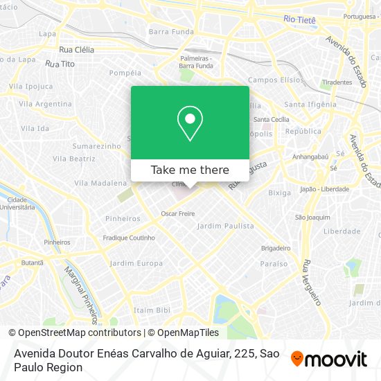 Avenida Doutor Enéas Carvalho de Aguiar, 225 map