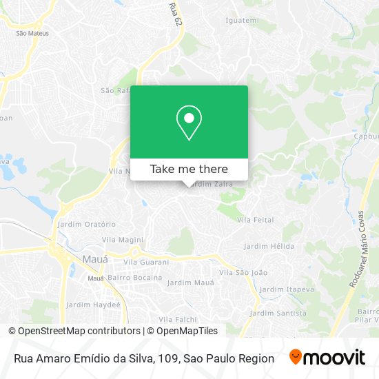 Mapa Rua Amaro Emídio da Silva, 109