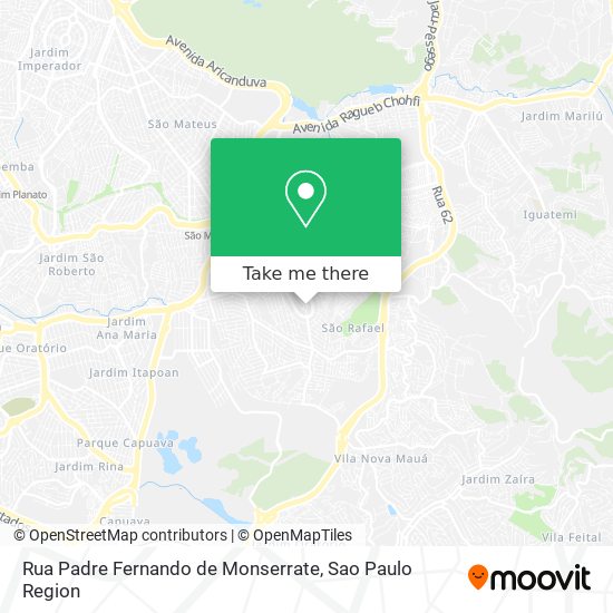 Rua Padre Fernando de Monserrate map