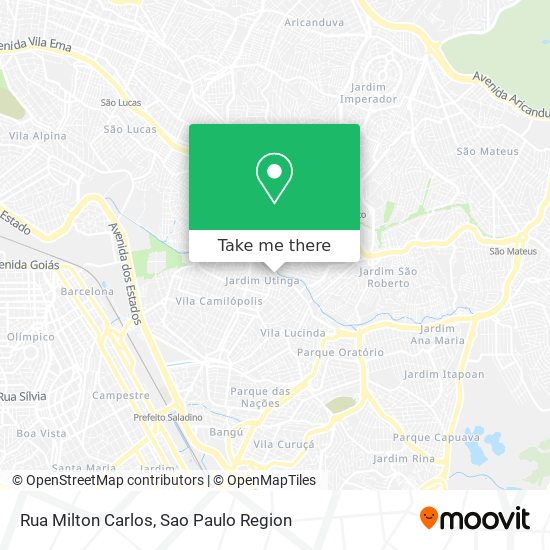 Rua Milton Carlos map