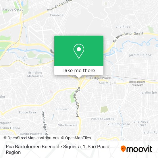 Mapa Rua Bartolomeu Bueno de Siqueira, 1