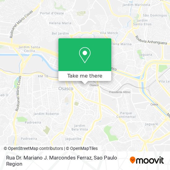 Mapa Rua Dr. Mariano J. Marcondes Ferraz