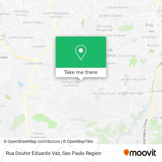 Rua Doutor Eduardo Vaz map