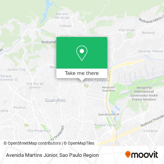 Mapa Avenida Martins Júnior