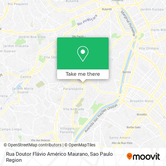 Rua Doutor Flávio Américo Maurano map