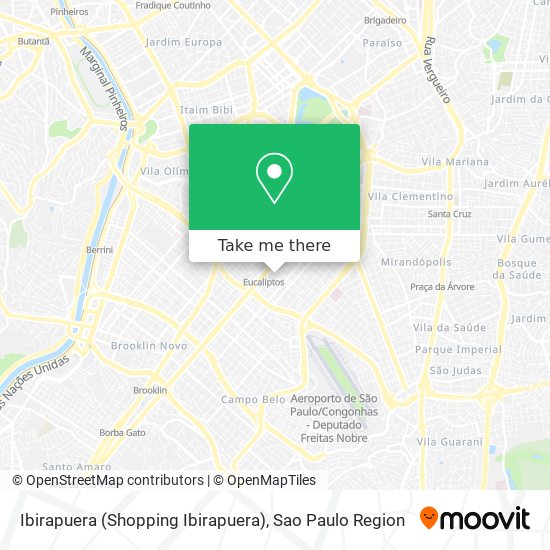 Mapa Ibirapuera (Shopping Ibirapuera)