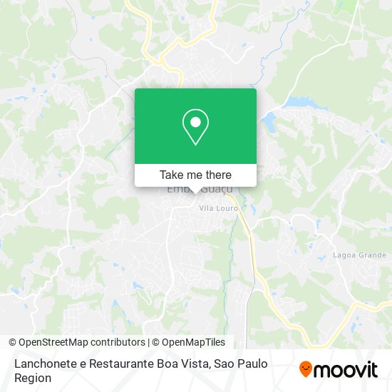 Mapa Lanchonete e Restaurante Boa Vista