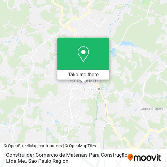 Construlider Comércio de Materiais Para Construção Ltda Me. map