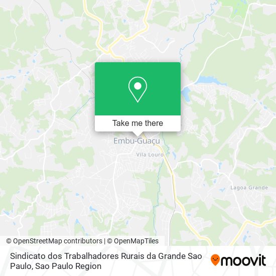 Sindicato dos Trabalhadores Rurais da Grande Sao Paulo map