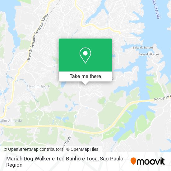 Mariah Dog Walker e Ted Banho e Tosa map