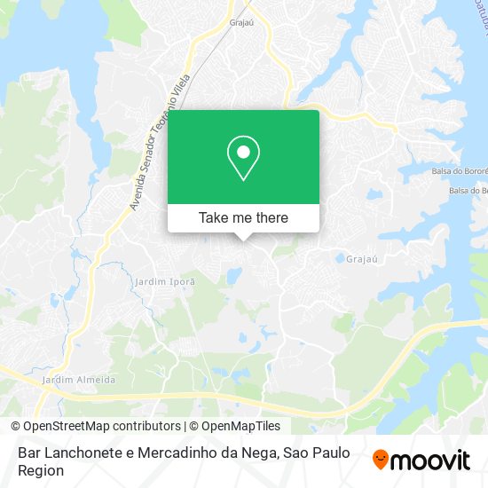 Mapa Bar Lanchonete e Mercadinho da Nega