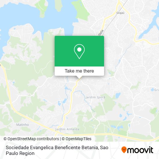 Mapa Sociedade Evangelica Beneficente Betania