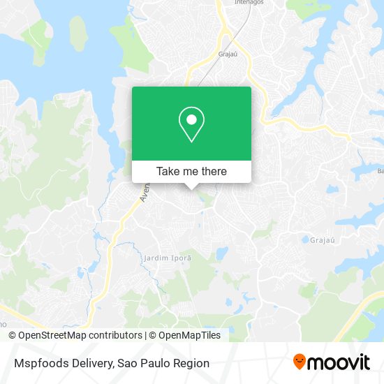 Mapa Mspfoods Delivery