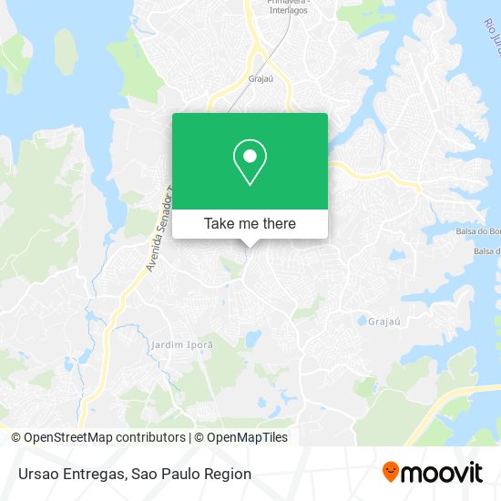 Ursao Entregas map