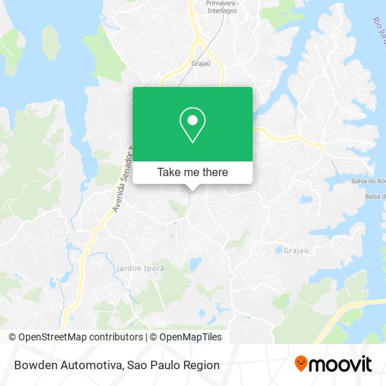 Mapa Bowden Automotiva