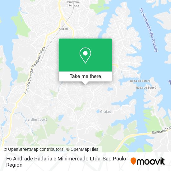 Mapa Fs Andrade Padaria e Minimercado Ltda