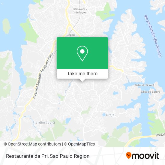 Mapa Restaurante da Pri