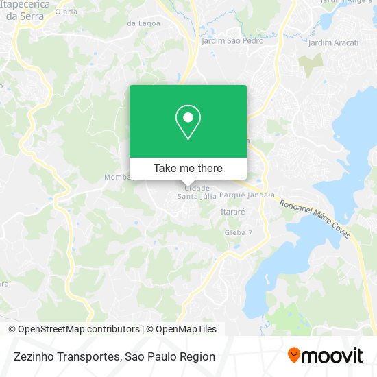 Mapa Zezinho Transportes