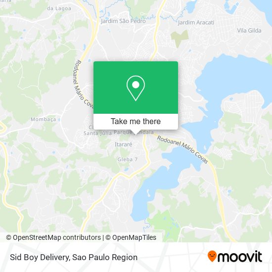 Sid Boy Delivery map