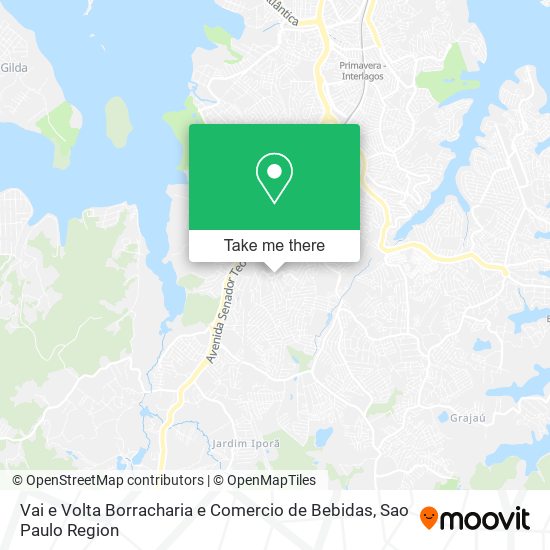 Mapa Vai e Volta Borracharia e Comercio de Bebidas